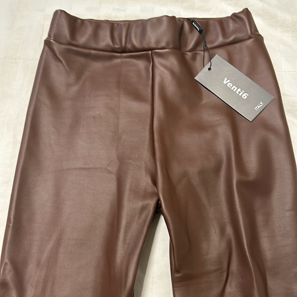 Vegan leather leggings… Never worn - lightweight perfect for any season !!